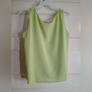Liz Baker 14 green undershirt tank top